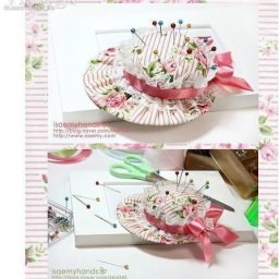 Винтажная игольница-шляпка: мастер-класс