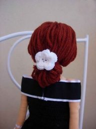 Волосы из пряжи для кукол