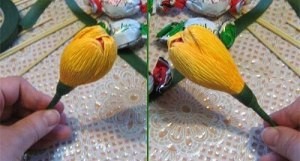 Букет из конфет: крокусы