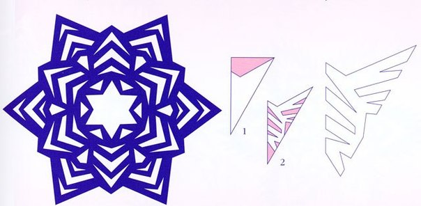 Чудесные снежинки из бумаги