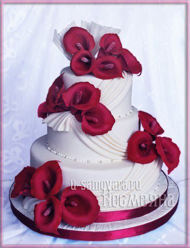 Каллы из мастики