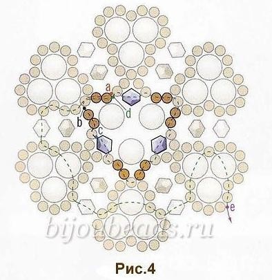 Нарядный браслет из бисера и жемчуга