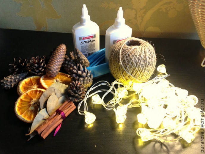 Царь-шар из джутового шпагата Царь-шар из джутового шпагата