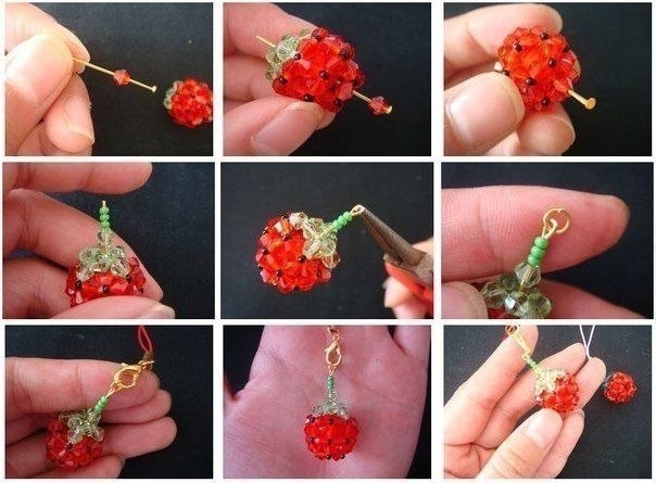 Кулон-земляничка