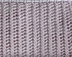 ​Узор Спицами «Шевронный Стежок»