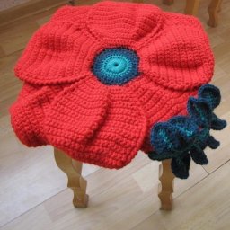 Вязаные сидушки на табуретки