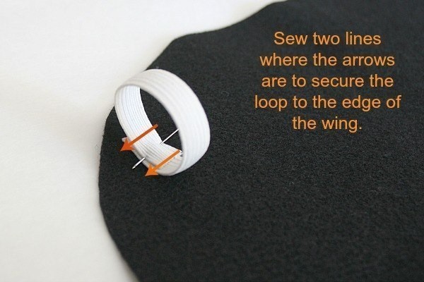 Крылья бабочки из фетра