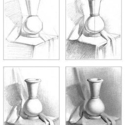 Подборка пособий с поэтапным ведением учебного натюрморта