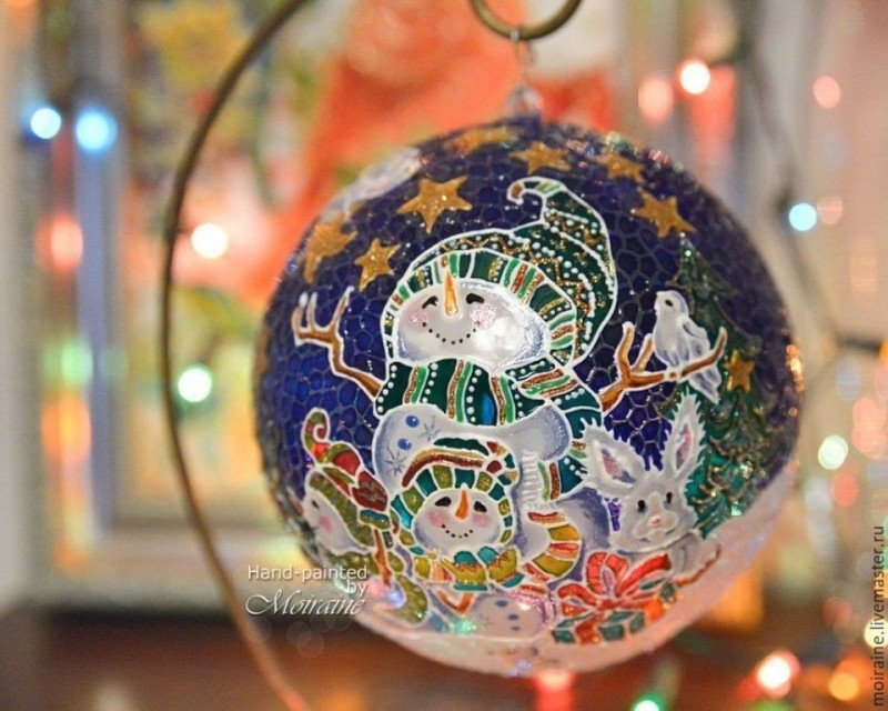 Потрясающие новогодние шары: изумительные идеи