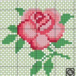 ​Вышиваем розу