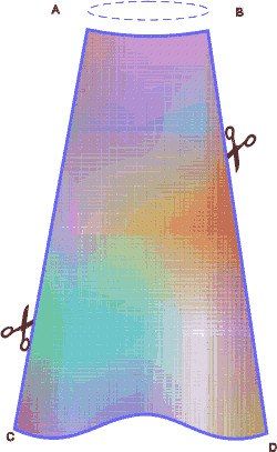 Джабот или галстук как элемент мягкого ламбрекена
