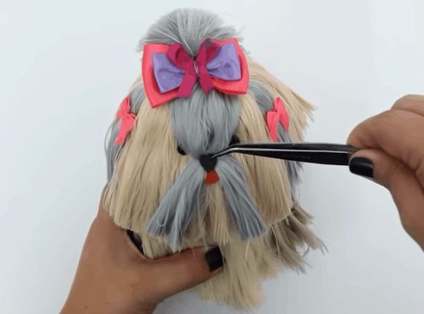 ​Гламурные щенки из ниток