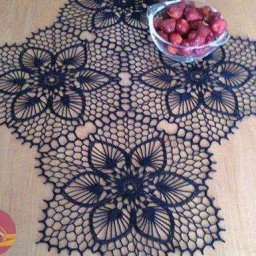 Изумительно красивая салфетка крючком