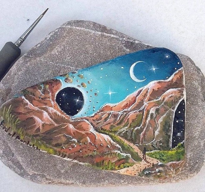 ​Картины на камнях: идеи для вдохновения