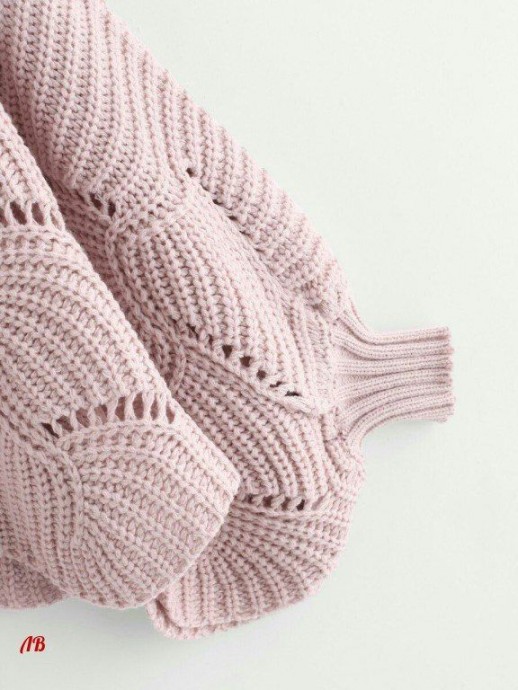 Красивый необычный узор для пуловера