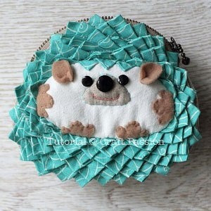 Смешной детский кошелечек с ёжиком: мастер-класс
