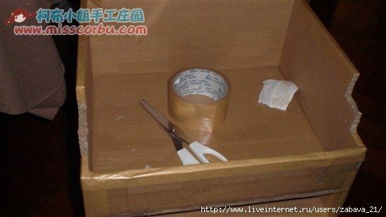 Комодик из картона