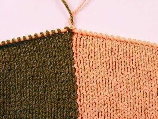 Вязание вертикальных полос