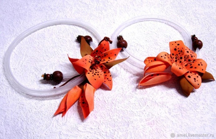 Великолепное колье "Тигровая лилия"