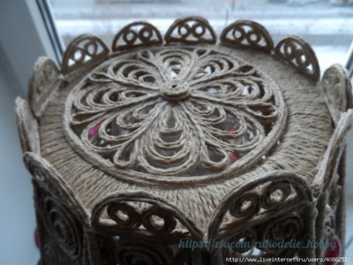 Светильник в технике филигрань