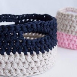 Вяжем корзинку