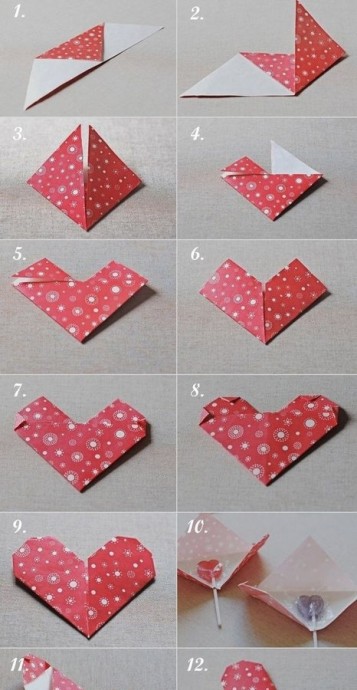 ​Сердечки-оригами