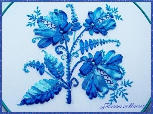 Вышивка лентами: мастер-класс