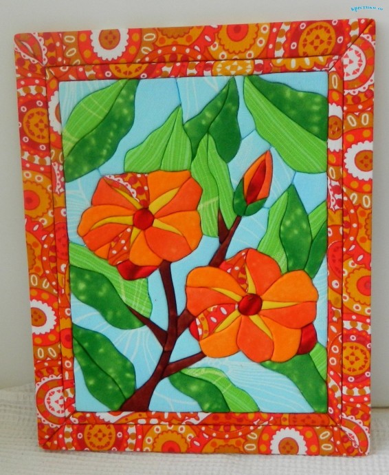 Цветочные картины в технике пэчворк: идеи для творчества
