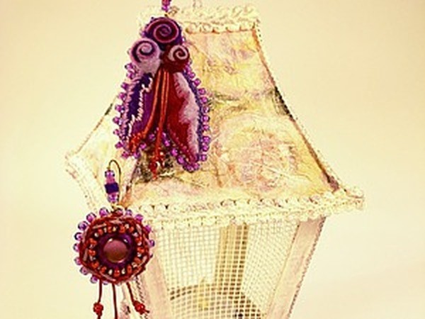 Ассимметричные серьги из фетра