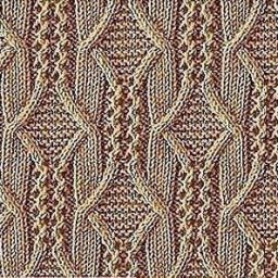 Японский рельефный узор спицами