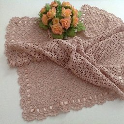 Детский ажурный плед