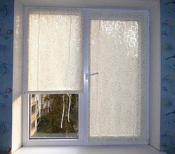 Делаем оконные шторки на липучках