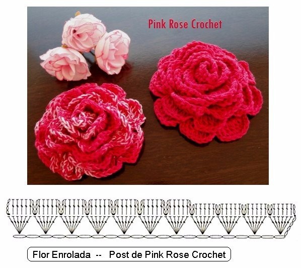 Вяжем крючком розы