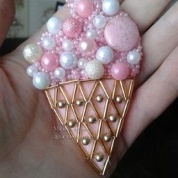 Брошь "Мороженое"