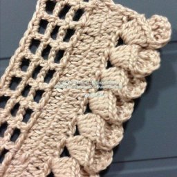 Декоративная обвязка края изделия крючком