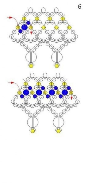 ​Красивое колье из бисера