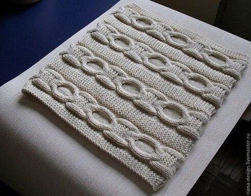 Красивый снуд спицами