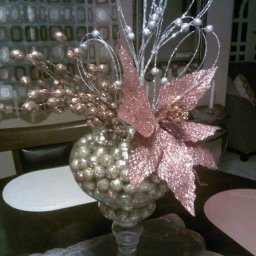 Цветочные зимние композиции с оттенками розового