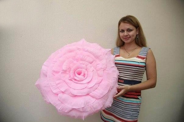 Огромные цветы для декора