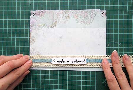 ​Открытка ручной работы к новому году