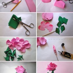 Делаем цветочки из фоамирана