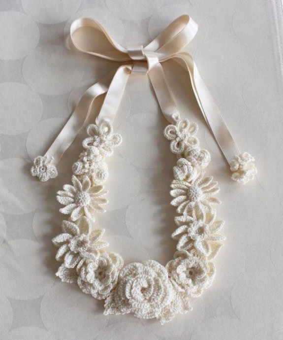 Колье ручной работы