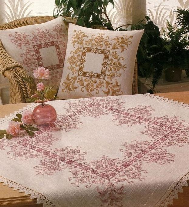 Красивые узоры для скатертей и наволочек