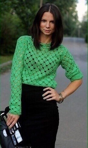 ​Оригинальная вязка-сеточка