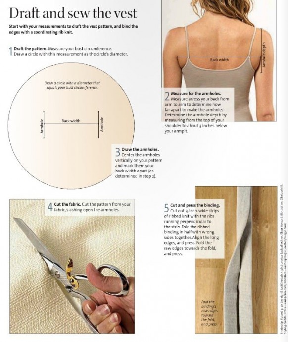 Жилет из круга
