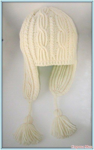Шапка "Весёлые косички"