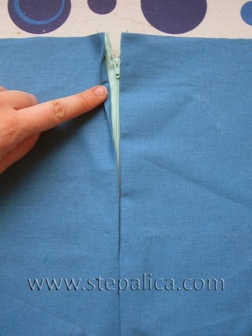 Молния под складку