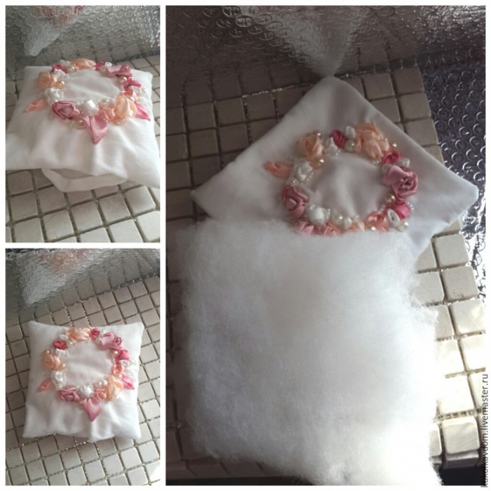 Свадебная подушечка для колец Свадебная подушечка для колец