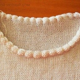 Оформление горловины при вязании