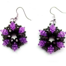 ​Эффектные серьги из бисера